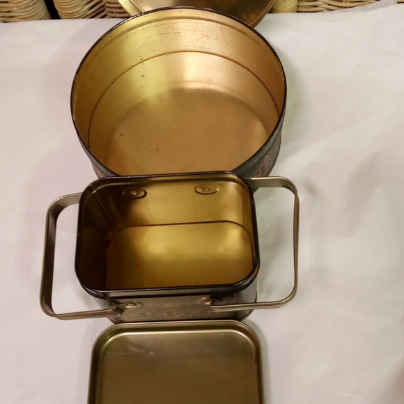 2 Bristol Ware Singer Manufacturing Co. Tin Cans Metal Gift Cans - Picture 4 of 7
